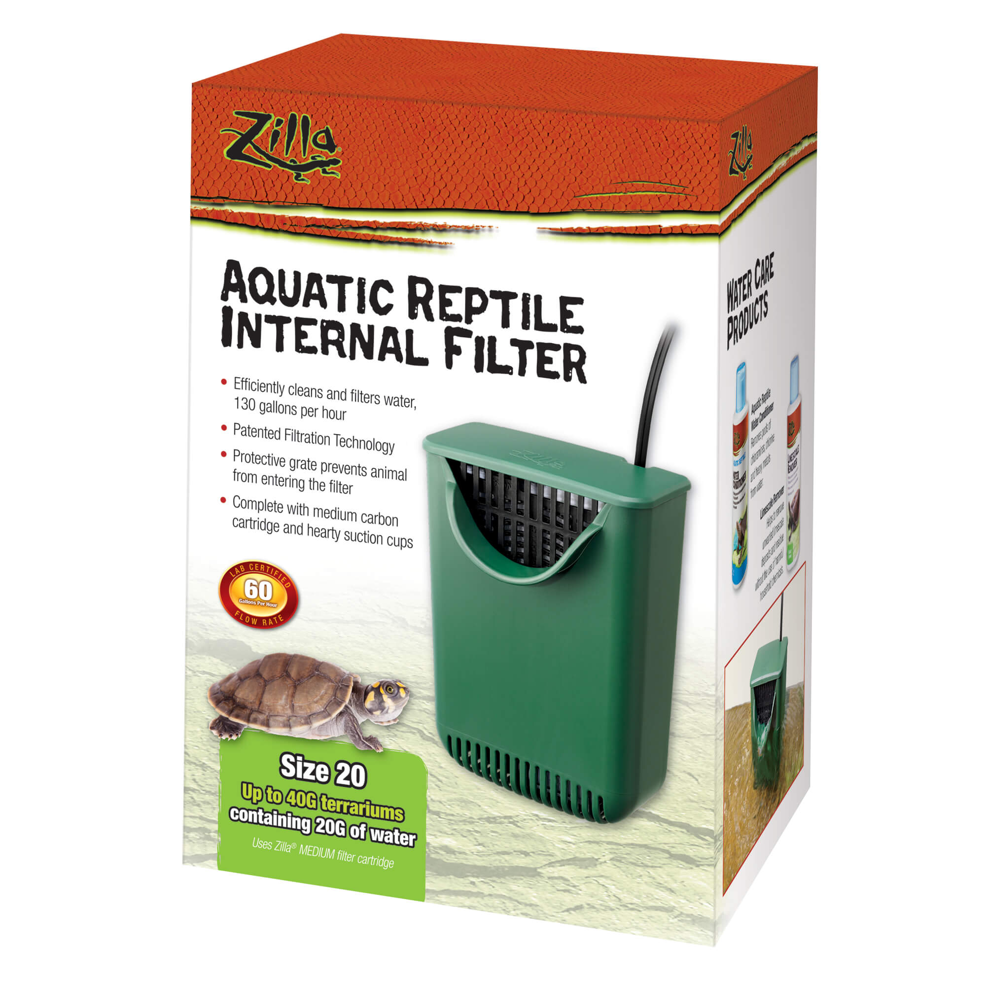 internal filter size 20 in the retail package